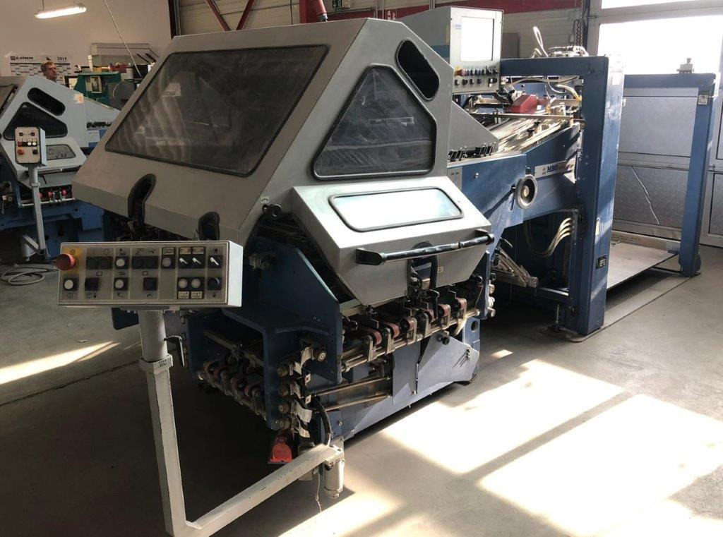Semi-automatic adjustable combination folding machine MBO K 800.1-SKTL-4-FP from Bj. 2003 - Машина за виткање хартија: слика 1 Semi-automatic adjustable combination folding machine MBO K 800.1-SKTL-4-FP from Bj. 2003 - Машина за виткање хартија: слика 1