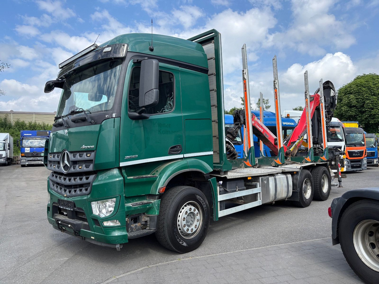 Mercedes-Benz Arocs 6x4/Kran Cranab TZ 12.2 - Камион за дрва, Камион со кран: слика 1 Mercedes-Benz Arocs 6x4/Kran Cranab TZ 12.2 - Камион за дрва, Камион со кран: слика 1