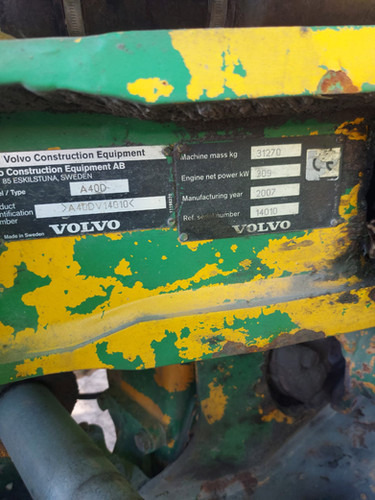 2007 Volvo A40D - Зглобен истоварувач: слика 5 2007 Volvo A40D - Зглобен истоварувач: слика 5