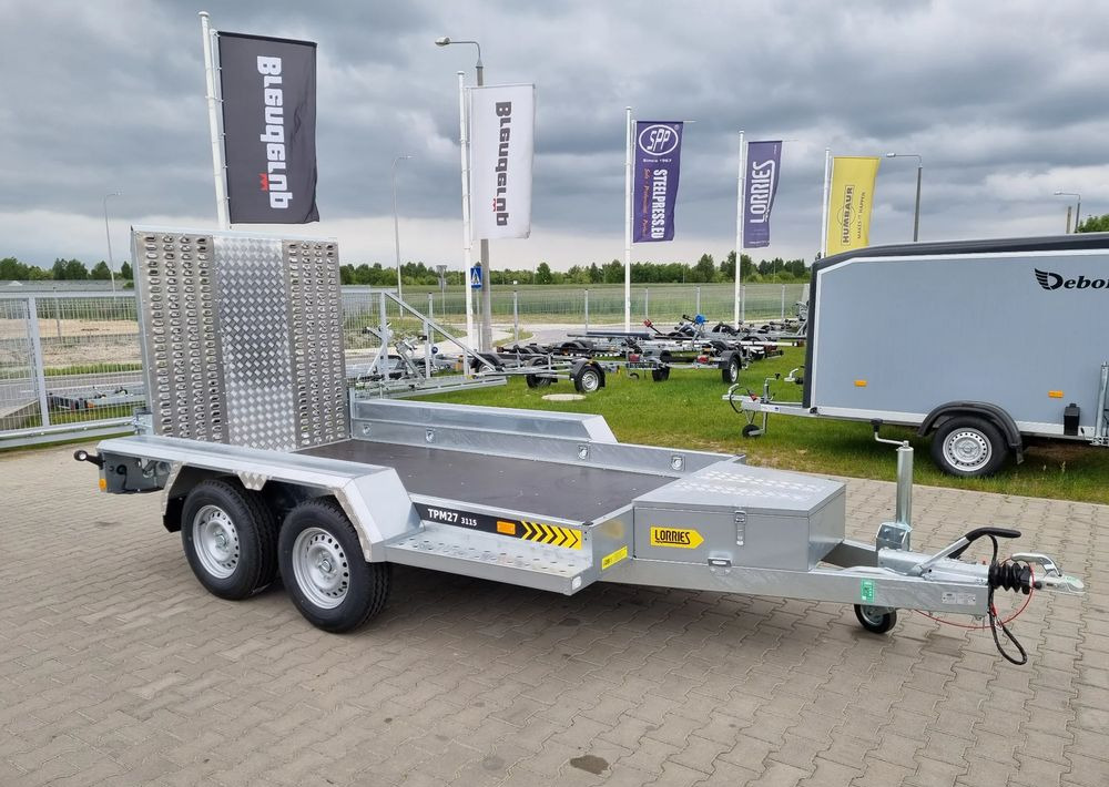 LORRIES TPM27 | 303x160 cm 2,7T koparka, bobcat - Приколка за градежни машини: слика 1 LORRIES TPM27 | 303x160 cm 2,7T koparka, bobcat - Приколка за градежни машини: слика 1