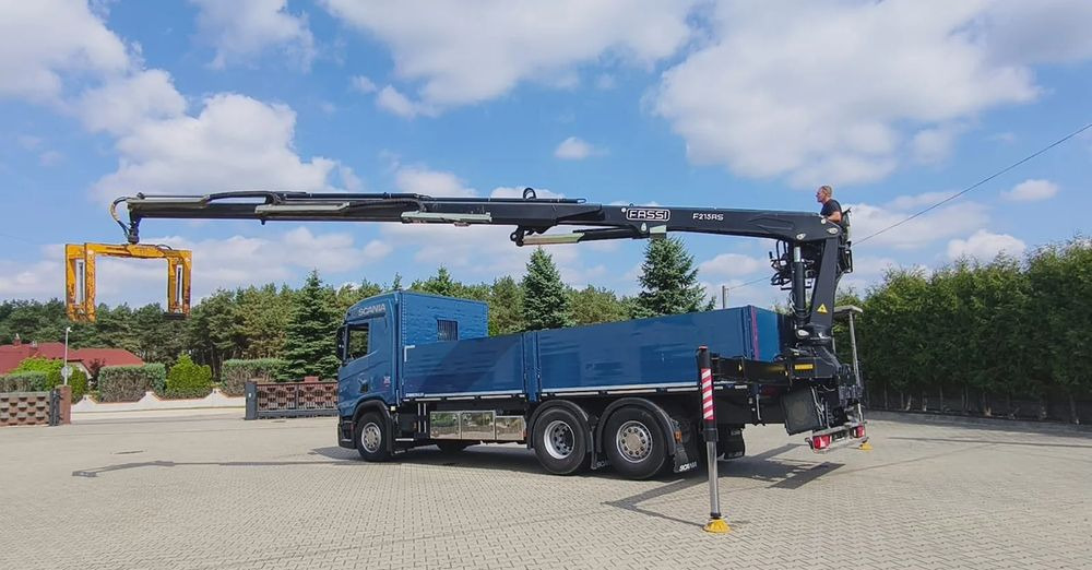 Scania R 500 6x2 z żurawiem Fassi F 215 AS – 2019 – Euro 6 –Retarder -Oś skrętna - Gotowa do pracy! - Камион со кран, Камион со платформа: слика 4 Scania R 500 6x2 z żurawiem Fassi F 215 AS – 2019 – Euro 6 –Retarder -Oś skrętna - Gotowa do pracy! - Камион со кран, Камион со платформа: слика 4