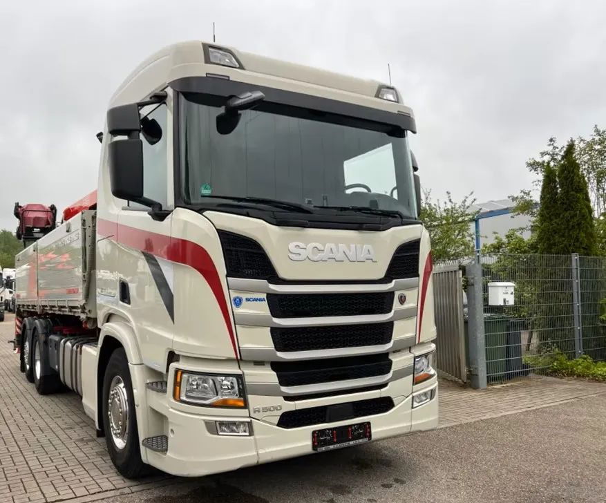 Кипер, Камион со кран Scania R500 Baustoff / 2-stronna wywrotka Schwarzmüller /HDS Fassi F215 / Euro 6 / Napęd na tylną oś: слика 10 Кипер, Камион со кран Scania R500 Baustoff / 2-stronna wywrotka Schwarzmüller /HDS Fassi F215 / Euro 6 / Napęd na tylną oś: слика 10