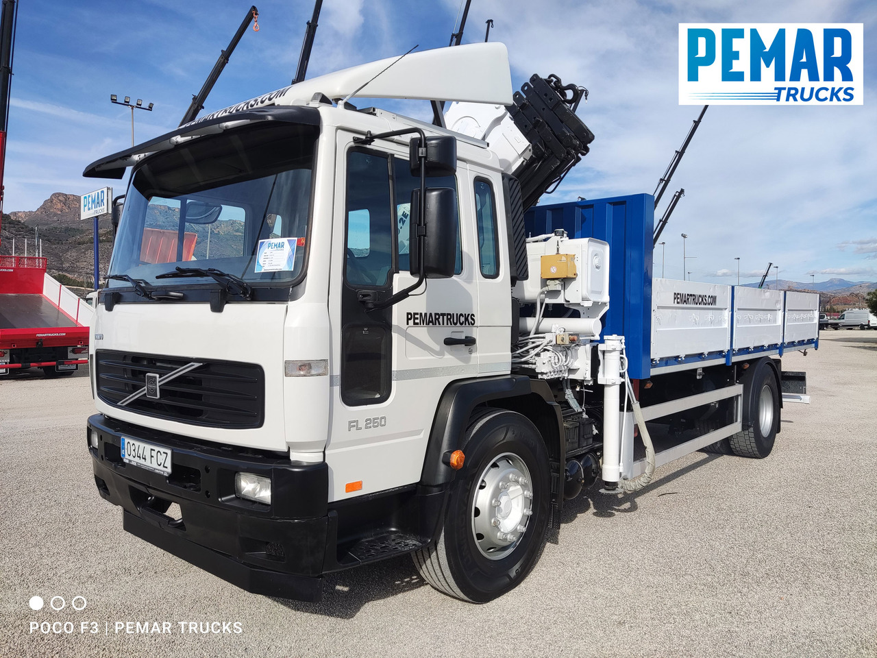 VOLVO FL 250 GRUA CAJA FIJA - Камион со платформа, Камион со кран: слика 2 VOLVO FL 250 GRUA CAJA FIJA - Камион со платформа, Камион со кран: слика 2
