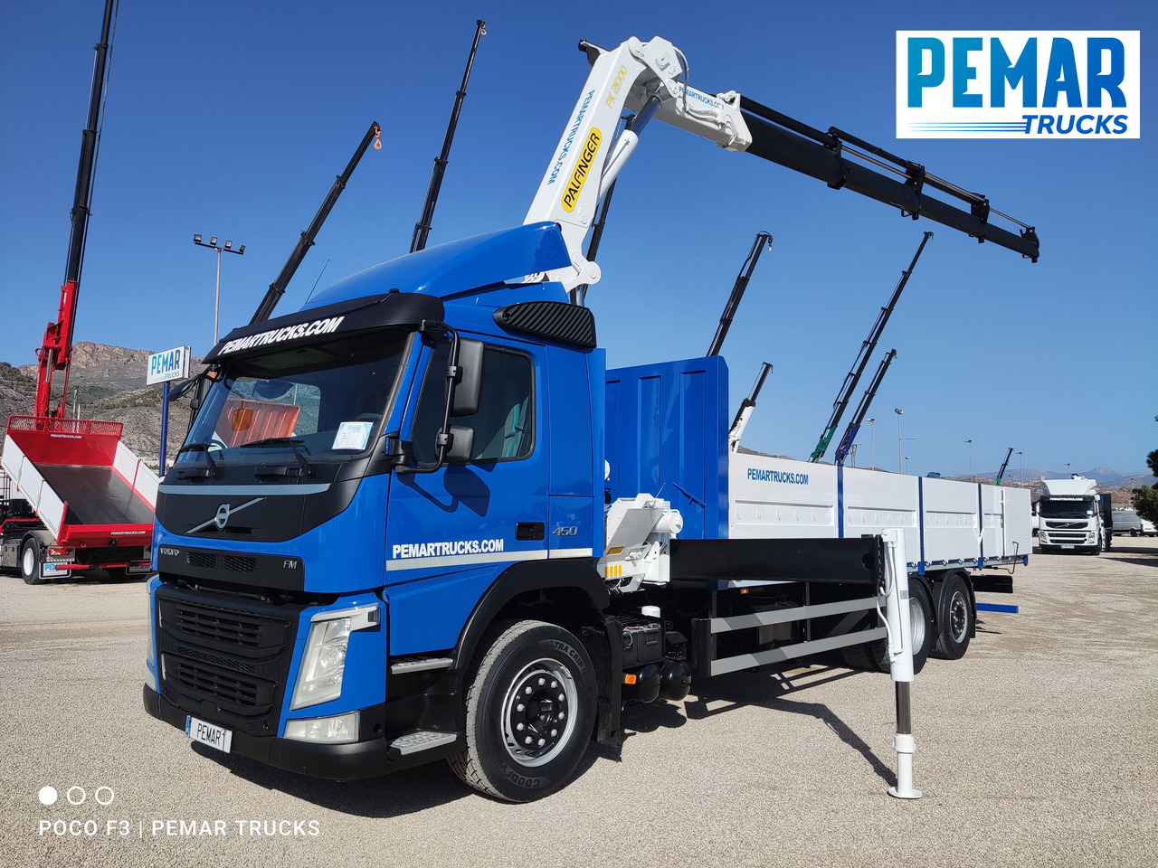 VOLVO FM 450 6X2 GRUA CAJA FIJA EURO 6 - Камион со платформа, Камион со кран: слика 1 VOLVO FM 450 6X2 GRUA CAJA FIJA EURO 6 - Камион со платформа, Камион со кран: слика 1