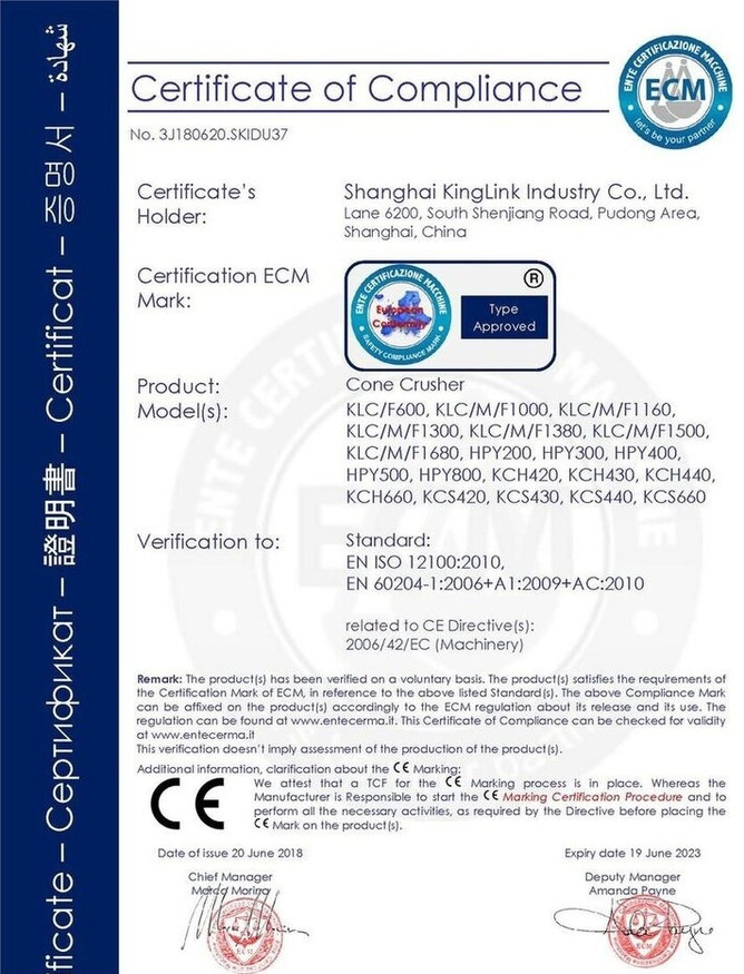 Нов Конус дробилката Kinglink HPY200 Hydraulic Cone Crusher for hard stone: слика 9