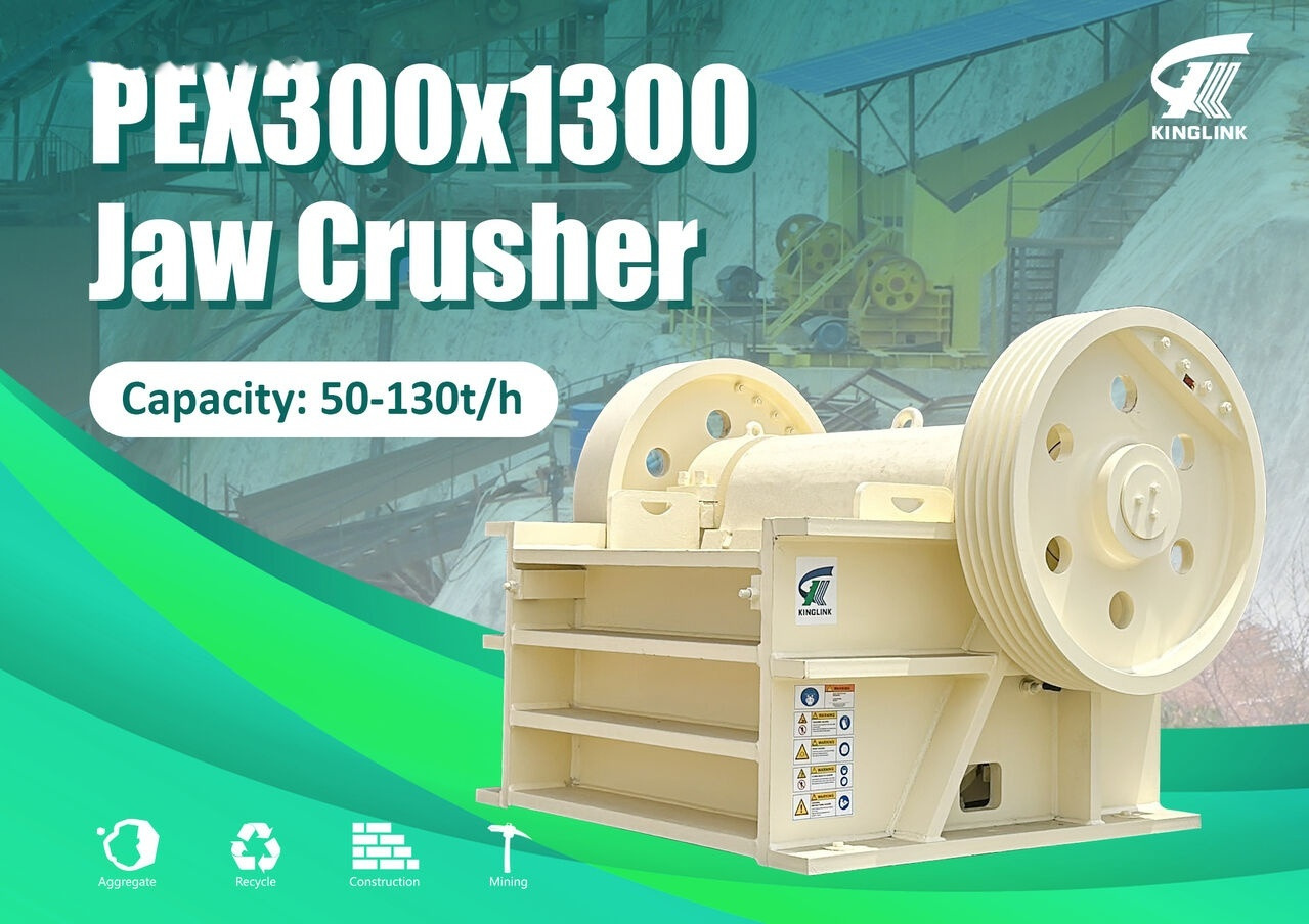 Kinglink PEX1251 | PEX300x1300 Secondary Stone Jaw Crusher - Дробилката за вилица: слика 1 Kinglink PEX1251 | PEX300x1300 Secondary Stone Jaw Crusher - Дробилката за вилица: слика 1