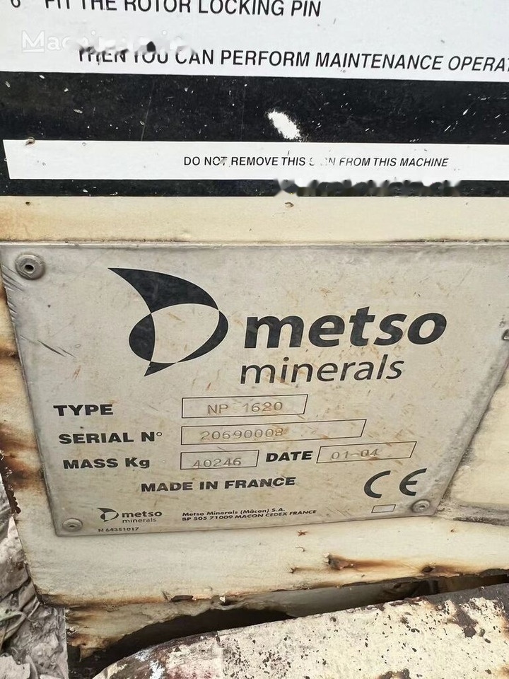 Metso Nordberg NP1620 Impact Crusher - Ударна дробилката: слика 2 Metso Nordberg NP1620 Impact Crusher - Ударна дробилката: слика 2