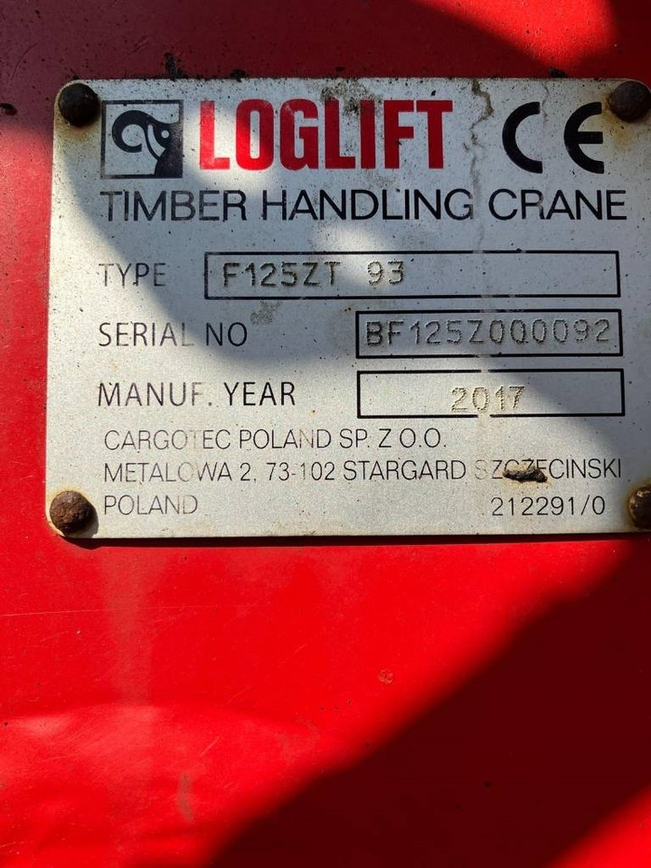 Loglift Timber cranes - Кран за натоварување: слика 1 Loglift Timber cranes - Кран за натоварување: слика 1