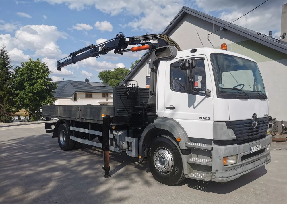 Mercedes-Benz Atego 1823 żuraw HDS Atlas 105.2 koła 315/80R22,5 - Камион со платформа, Камион со кран: слика 2 Mercedes-Benz Atego 1823 żuraw HDS Atlas 105.2 koła 315/80R22,5 - Камион со платформа, Камион со кран: слика 2