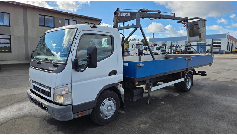Mitsubishi CANTER FE85B HIAB 026 - Камион со платформа, Камион со кран: слика 1 Mitsubishi CANTER FE85B HIAB 026 - Камион со платформа, Камион со кран: слика 1