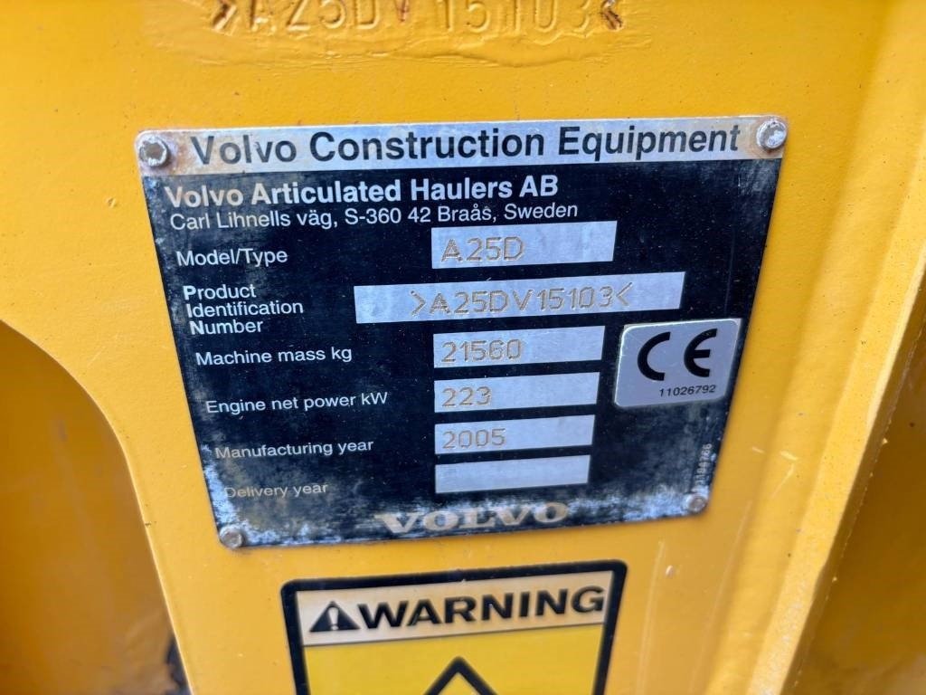 Volvo A 25 D (Under Preparation)  - Зглобен истоварувач: слика 3 Volvo A 25 D (Under Preparation)  - Зглобен истоварувач: слика 3