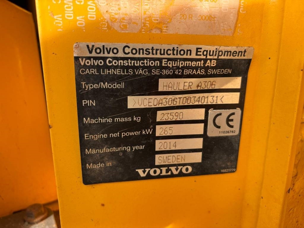 Volvo A 30 G (Under Preparation) - Зглобен истоварувач: слика 2 Volvo A 30 G (Under Preparation) - Зглобен истоварувач: слика 2