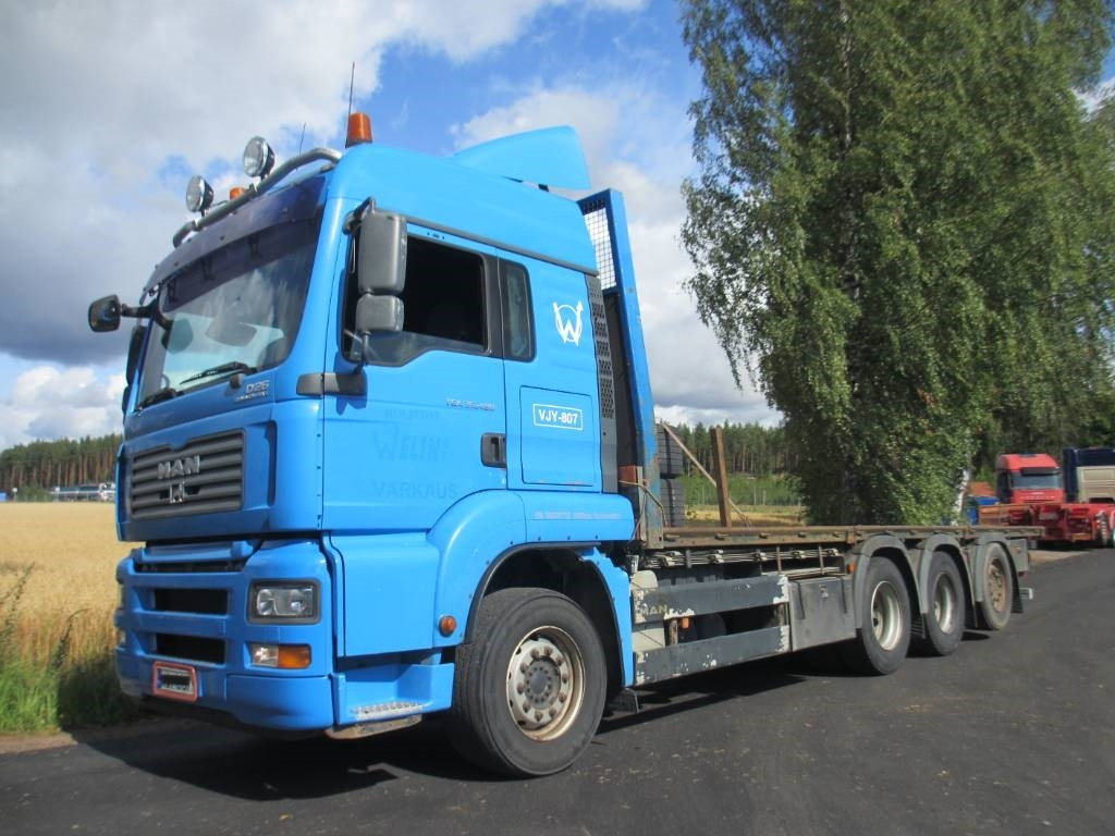 MAN 33.480 8x4 rahtilavalla,jatkoperä - Камион со платформа: слика 1 MAN 33.480 8x4 rahtilavalla,jatkoperä - Камион со платформа: слика 1