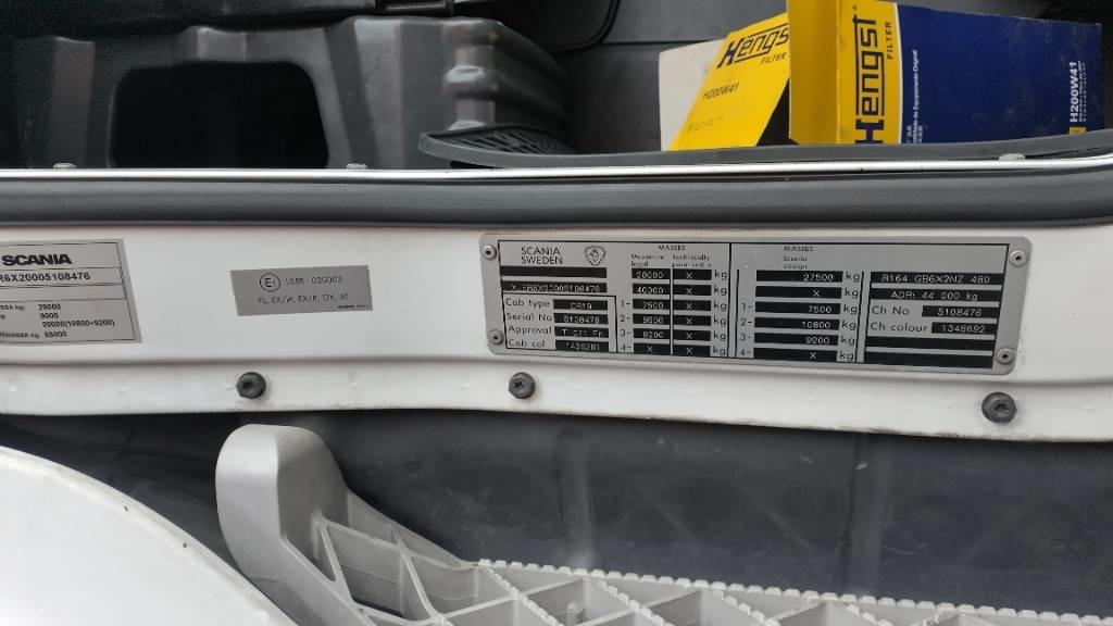 Scania R164 480 rautajouset,av4100mm , ADR. HIENO!! - Камион со кабинска шасија: слика 5 Scania R164 480 rautajouset,av4100mm , ADR. HIENO!! - Камион со кабинска шасија: слика 5