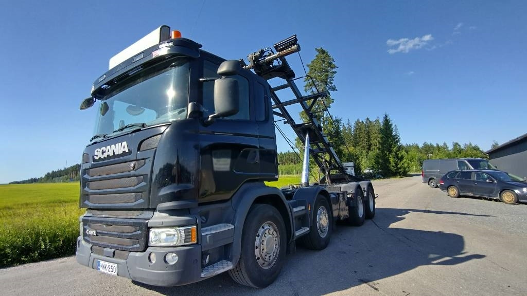 Scania R490 8x4 multilift vaijerilaite,napaperät - Камион за подигање контејнери: слика 2 Scania R490 8x4 multilift vaijerilaite,napaperät - Камион за подигање контејнери: слика 2
