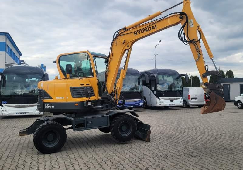 Hyundai ROBEX 55W-9 EXCAVATOR / SPROWADZONY Z FRANCJI - Багер на тркала: слика 4 Hyundai ROBEX 55W-9 EXCAVATOR / SPROWADZONY Z FRANCJI - Багер на тркала: слика 4