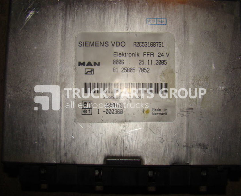MAN TGA, TGX, ECU, EDC control unit FFR, 81258057052, 81258057054, 8 control unit - Единица за контрола за Камион: слика 1 MAN TGA, TGX, ECU, EDC control unit FFR, 81258057052, 81258057054, 8 control unit - Единица за контрола за Камион: слика 1
