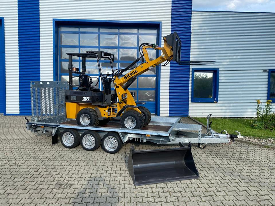Radlader/Hoflader BK906 inkl. Tieflader und Gabel/Schaufelpaket *INKL.19% MWST*BERGER KRAUS*PERKINS*SOFORT!* - Земјоделски натоварувач, Приколка: слика 2 Radlader/Hoflader BK906 inkl. Tieflader und Gabel/Schaufelpaket *INKL.19% MWST*BERGER KRAUS*PERKINS*SOFORT!* - Земјоделски натоварувач, Приколка: слика 2