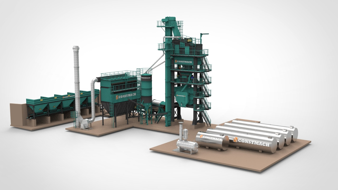 Constmach Stationary Asphalt Plant Delivered in Stock 2 Year Warranty - Асфалтна мешалка: слика 1 Constmach Stationary Asphalt Plant Delivered in Stock 2 Year Warranty - Асфалтна мешалка: слика 1
