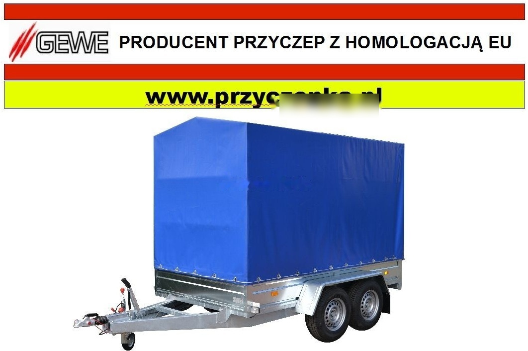 Gewe P3500 C/1, hamowana 2,6x1,3m - Приколка со церада: слика 1 Gewe P3500 C/1, hamowana 2,6x1,3m - Приколка со церада: слика 1