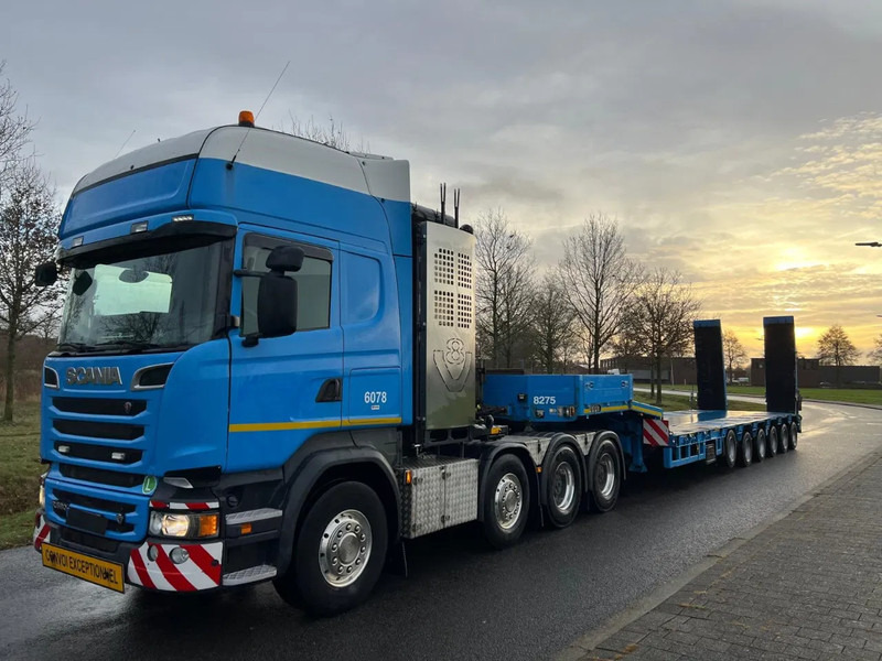 Goldhofer STZ L6 65/80A with loading ramps - Полуприколка за низок утовар: слика 1 Goldhofer STZ L6 65/80A with loading ramps - Полуприколка за низок утовар: слика 1