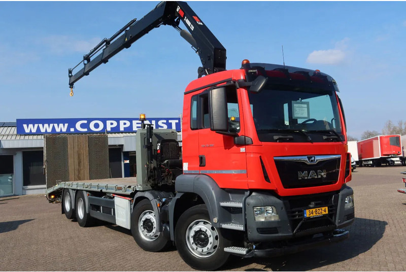 MAN TGS 35.360 8X2 Euro 6 Oprijwagen + HIAB 228 E 3 kraan. Radio grafisch + winch - Камион со кран: слика 2 MAN TGS 35.360 8X2 Euro 6 Oprijwagen + HIAB 228 E 3 kraan. Radio grafisch + winch - Камион со кран: слика 2