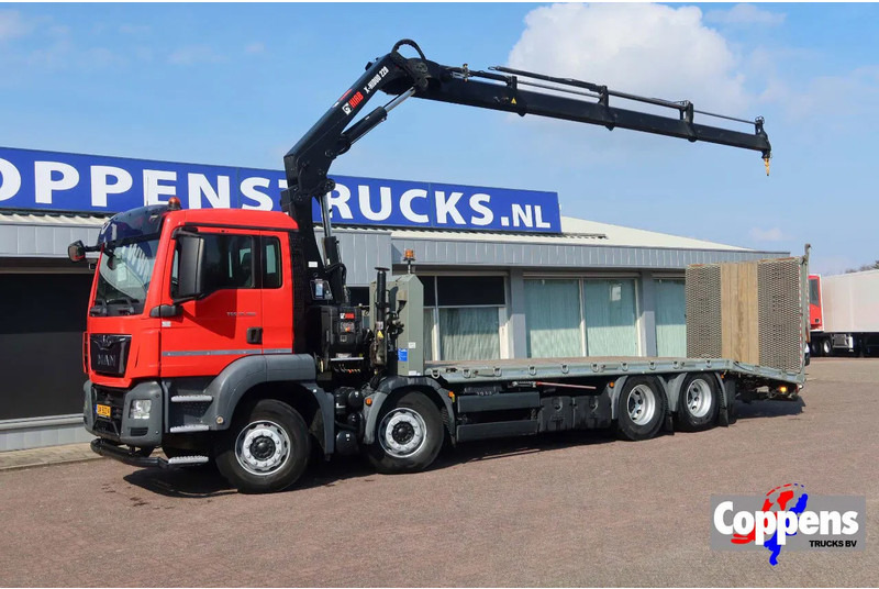 MAN TGS 35.360 8X2 Euro 6 Oprijwagen + HIAB 228 E 3 kraan. Radio grafisch + winch - Камион со кран: слика 1 MAN TGS 35.360 8X2 Euro 6 Oprijwagen + HIAB 228 E 3 kraan. Radio grafisch + winch - Камион со кран: слика 1