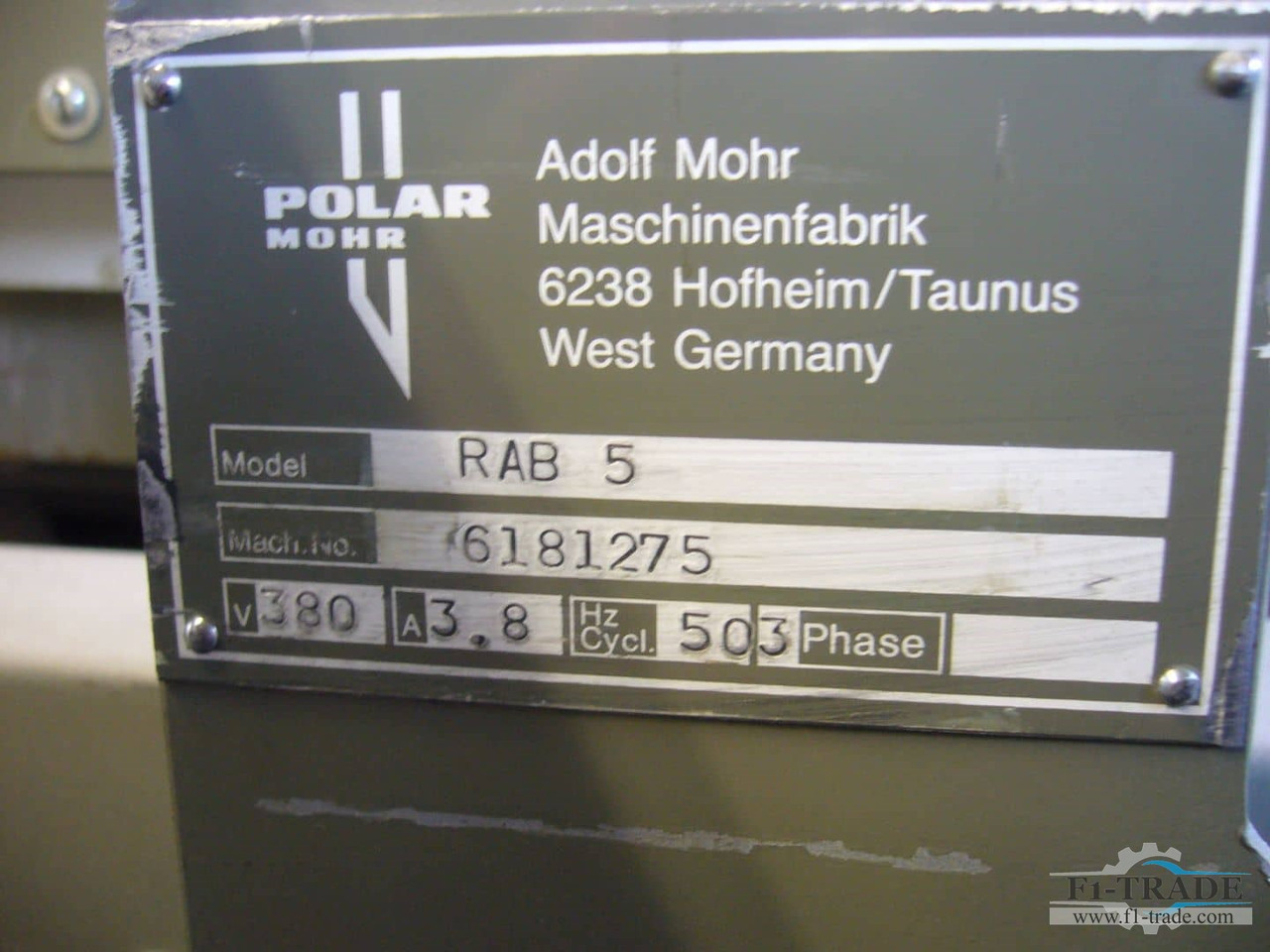 Polar RAB 5 - Опрема за печатење: слика 4 Polar RAB 5 - Опрема за печатење: слика 4