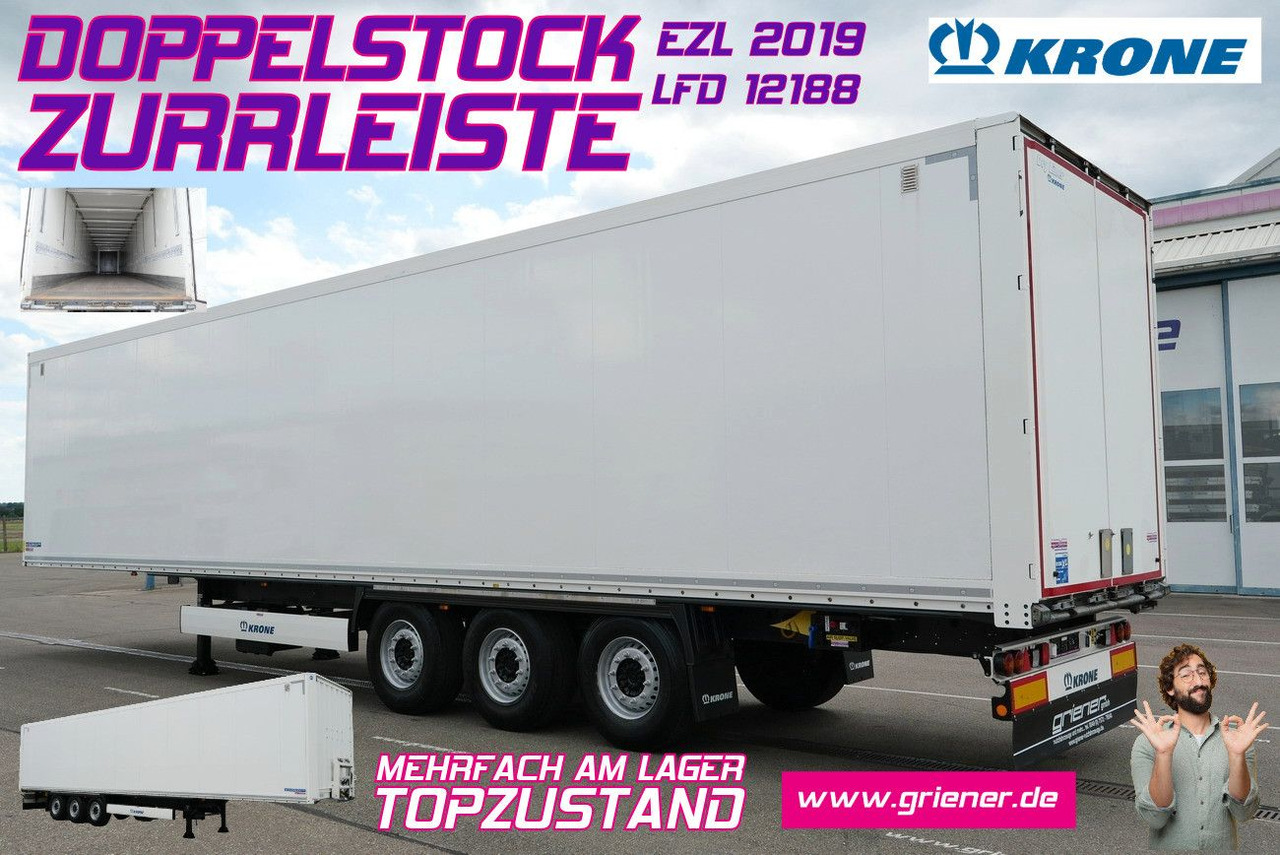 Krone SD 27/ DOPPELSTOCK / ZURRLEISTE / TOP /mehrfach - Полуприколка сандучар: слика 1 Krone SD 27/ DOPPELSTOCK / ZURRLEISTE / TOP /mehrfach - Полуприколка сандучар: слика 1