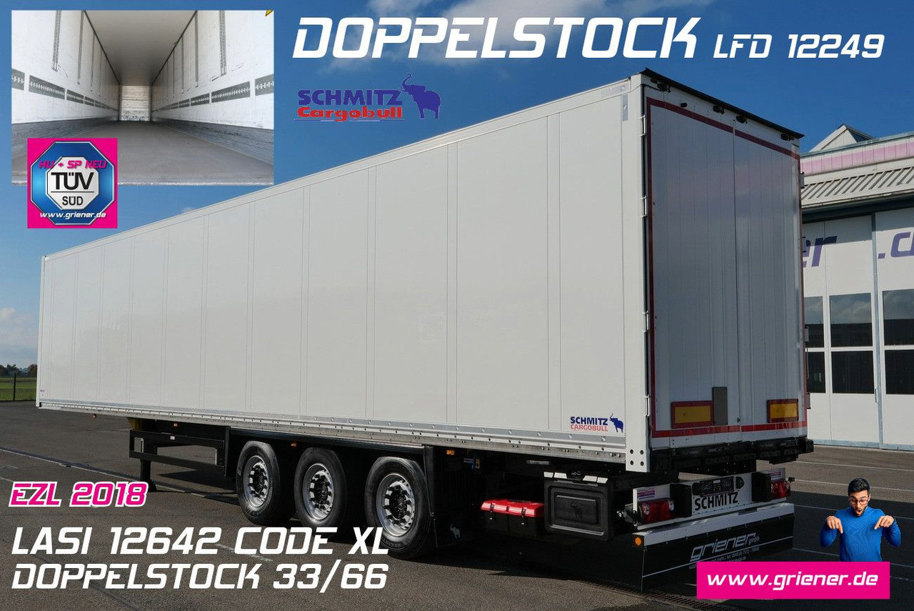 Schmitz Cargobull SKO 24/DOPPELSTOCK / ZURRLEISTE / LASI 12642 XL - Полуприколка сандучар: слика 1 Schmitz Cargobull SKO 24/DOPPELSTOCK / ZURRLEISTE / LASI 12642 XL - Полуприколка сандучар: слика 1