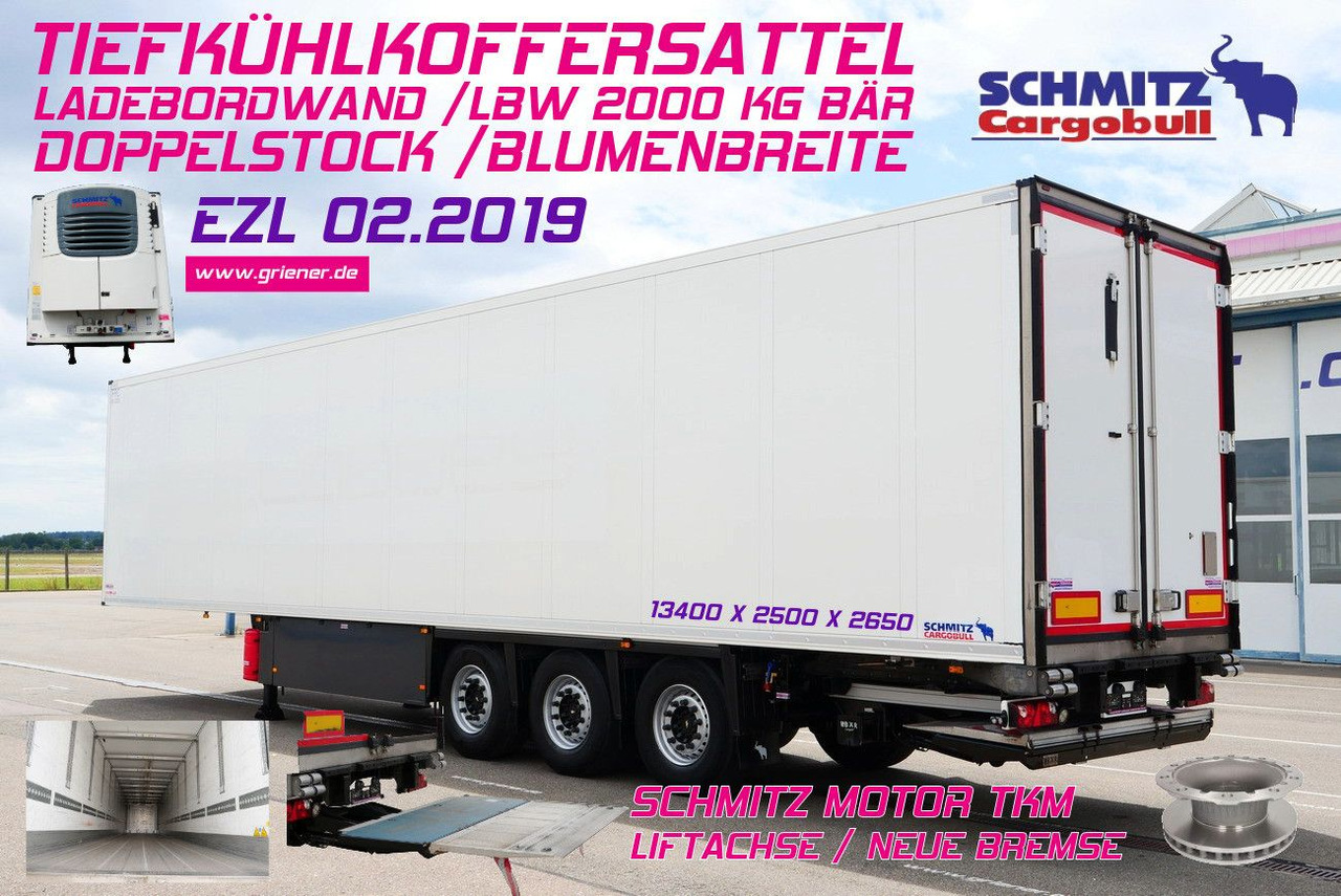 Schmitz Cargobull SKO 24/ LBW 2000 kg /BLUMEN FP 45 / TK TKM / DS - Полуприколка ладилник: слика 1 Schmitz Cargobull SKO 24/ LBW 2000 kg /BLUMEN FP 45 / TK TKM / DS - Полуприколка ладилник: слика 1