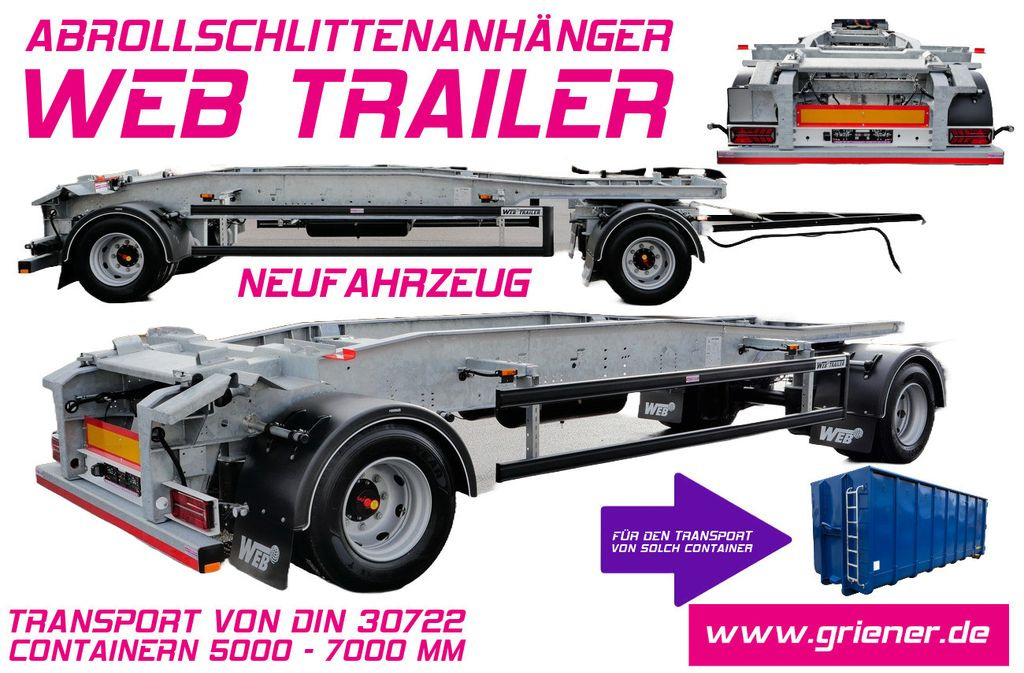 Web-Trailer ARA 18/ DIN 30722 / 5000 - 7000 mm/19,5 VERZINKT - Роло/ Подизач приколка: слика 1 Web-Trailer ARA 18/ DIN 30722 / 5000 - 7000 mm/19,5 VERZINKT - Роло/ Подизач приколка: слика 1