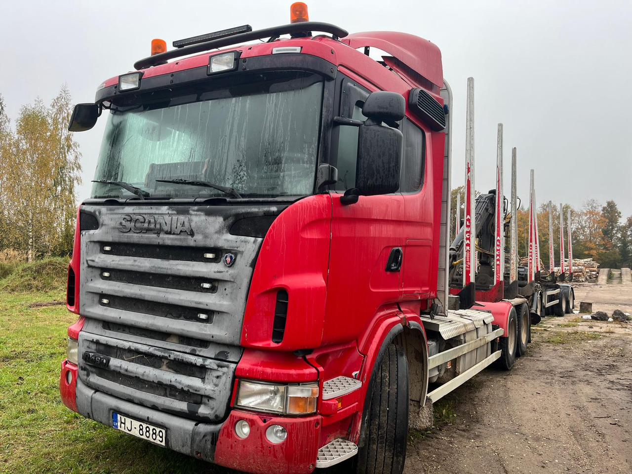 SCANIA R480 - Камион за дрва, Камион со кран: слика 1 SCANIA R480 - Камион за дрва, Камион со кран: слика 1