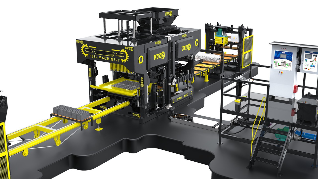 Fully Automatic Hollow Block Machine | PRS-600 - Машина за бетонски блокови: слика 4 Fully Automatic Hollow Block Machine | PRS-600 - Машина за бетонски блокови: слика 4