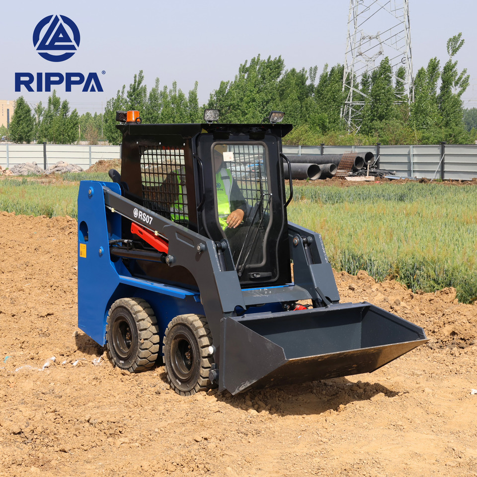 Rippa RS07 Compact Loader | 24.4hp Kubota Power | High Flow Dual Pump | Comfortable A/C Cabin - Компактен натоварувач: слика 1 Rippa RS07 Compact Loader | 24.4hp Kubota Power | High Flow Dual Pump | Comfortable A/C Cabin - Компактен натоварувач: слика 1