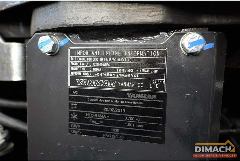 Лизинг на Yanmar ViO50-6  CW10 GP snelwissel, 3 bakken, airco, mono giek Yanmar ViO50-6  CW10 GP snelwissel, 3 bakken, airco, mono giek: слика 18