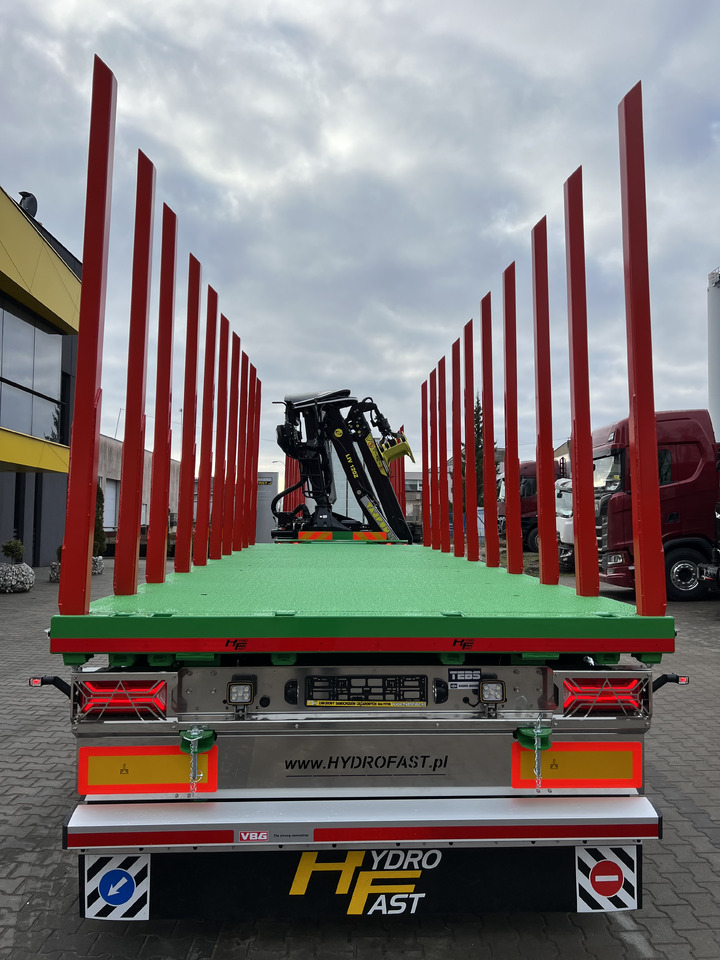 Hydrofast Przyczepa platforma 3 osiowa do przewozu drewna / 3-axle platform trailer for timber transport - Приколка платформа: слика 3 Hydrofast Przyczepa platforma 3 osiowa do przewozu drewna / 3-axle platform trailer for timber transport - Приколка платформа: слика 3