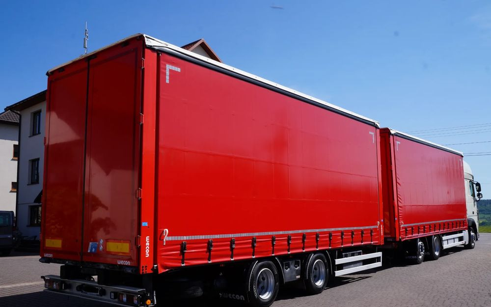 DAF XF 480 EURO 6 ZESTAW TANDEM PRZEJAZDOWY 120 M3 7,8 M + 7,8 M WECON - Камион со церада: слика 4 DAF XF 480 EURO 6 ZESTAW TANDEM PRZEJAZDOWY 120 M3 7,8 M + 7,8 M WECON - Камион со церада: слика 4