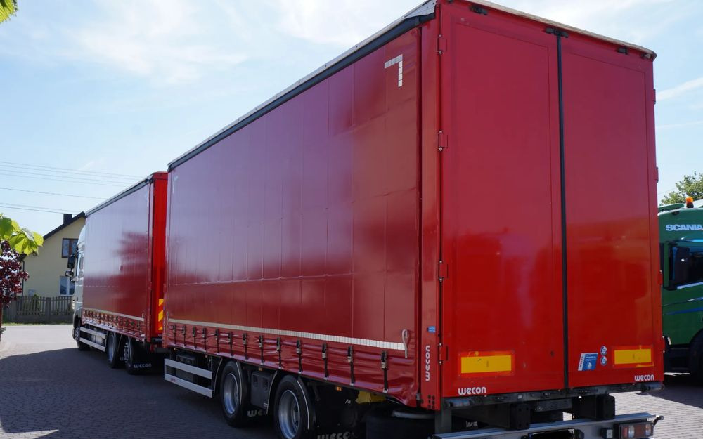 DAF XF 480 EURO 6 ZESTAW TANDEM PRZEJAZDOWY 120 M3 7,8 M + 7,8 M WECON - Камион со церада: слика 3 DAF XF 480 EURO 6 ZESTAW TANDEM PRZEJAZDOWY 120 M3 7,8 M + 7,8 M WECON - Камион со церада: слика 3