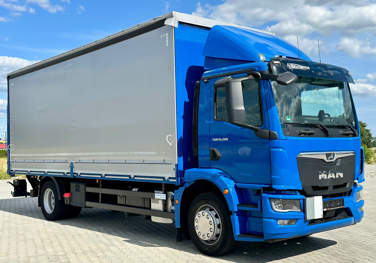 MAN TGM 15.290 / FIRANKA / WINDA / AUTOMAT / 2021 ROK / 18 EUROPALET / 15 T DMC - Камион со церада: слика 1 MAN TGM 15.290 / FIRANKA / WINDA / AUTOMAT / 2021 ROK / 18 EUROPALET / 15 T DMC - Камион со церада: слика 1