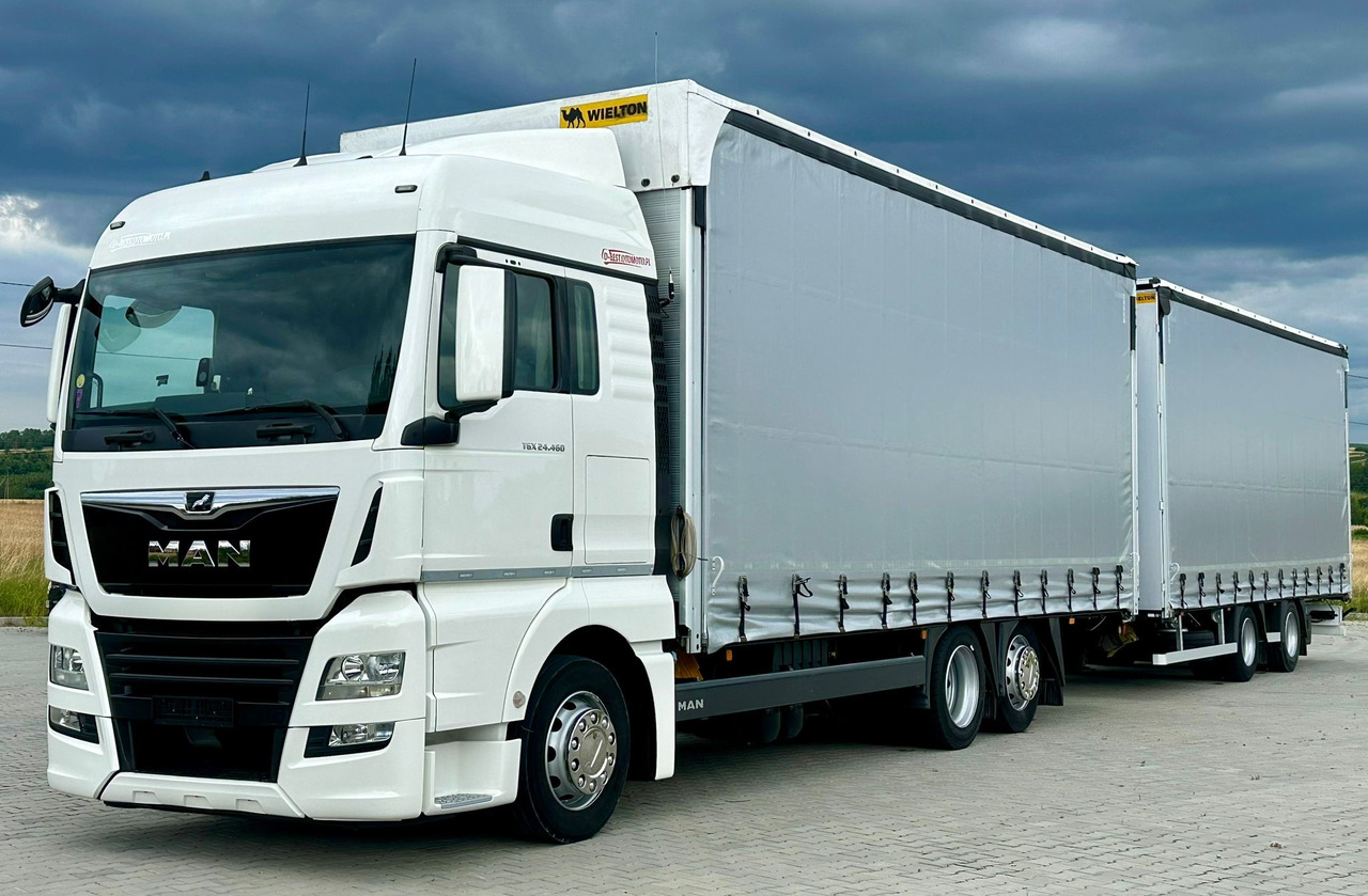 MAN TGX 26.460 / ZESTAW PRZEJAZDOWY / 38 PALET / AUTOMAT / SYPIALKA / PRZYCZEPA WIELTON / 2019 ROK / NISKI PRZEBIEG - Камион со церада: слика 1 MAN TGX 26.460 / ZESTAW PRZEJAZDOWY / 38 PALET / AUTOMAT / SYPIALKA / PRZYCZEPA WIELTON / 2019 ROK / NISKI PRZEBIEG - Камион со церада: слика 1