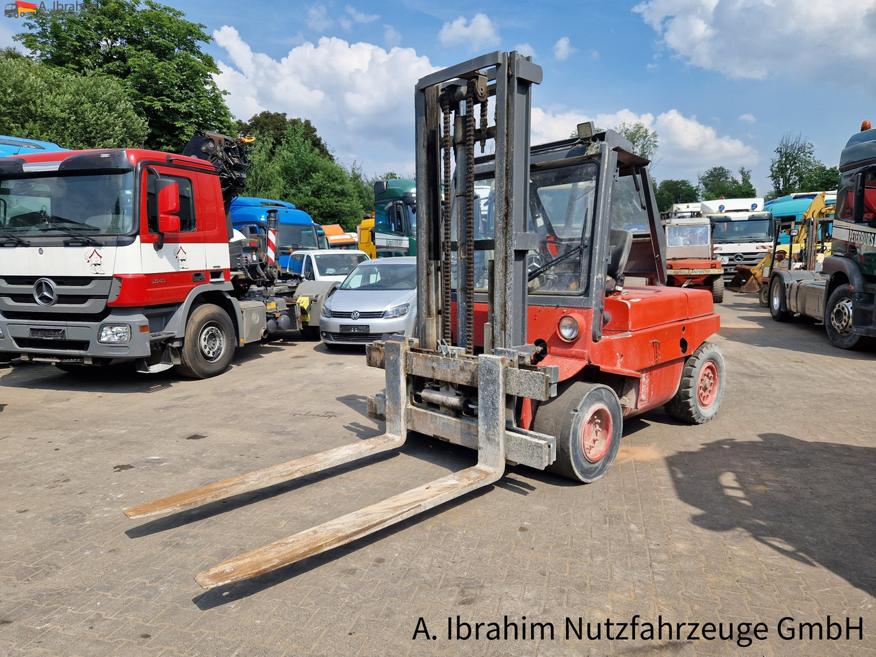 Linde H60 Tragfähigkeit 6000 kg ,3800 mm Hubhöhe, 2x vorhanden - Дизел вилушкар: слика 1 Linde H60 Tragfähigkeit 6000 kg ,3800 mm Hubhöhe, 2x vorhanden - Дизел вилушкар: слика 1