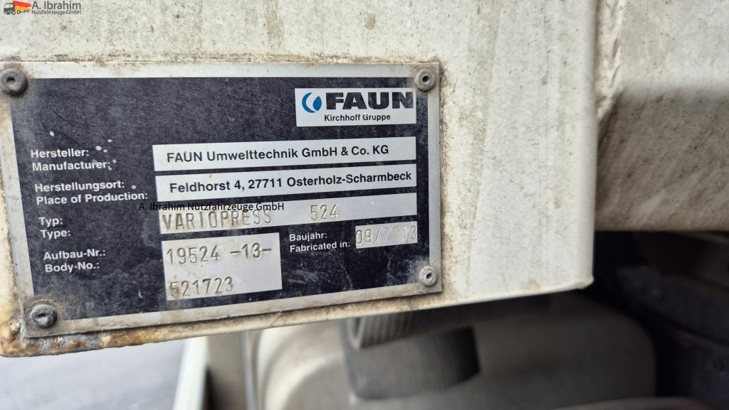 Mercedes-Benz 2532 Schüttung Zoeller Aufbau Faun Variopress - Камион за ѓубре: слика 4 Mercedes-Benz 2532 Schüttung Zoeller Aufbau Faun Variopress - Камион за ѓубре: слика 4