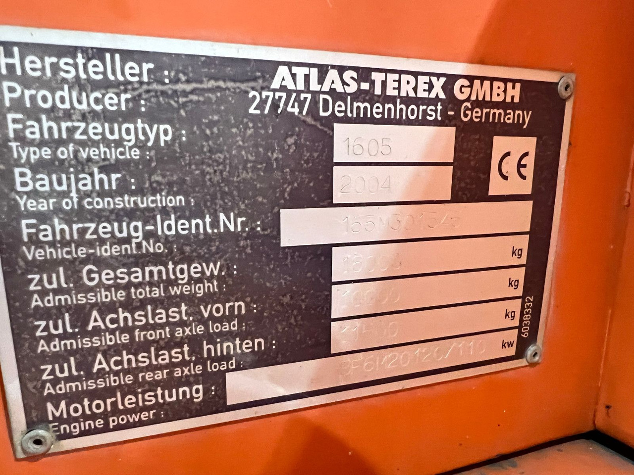 Atlas 1605M Bohr-Rammausrüstung - Багер на тркала: слика 4 Atlas 1605M Bohr-Rammausrüstung - Багер на тркала: слика 4