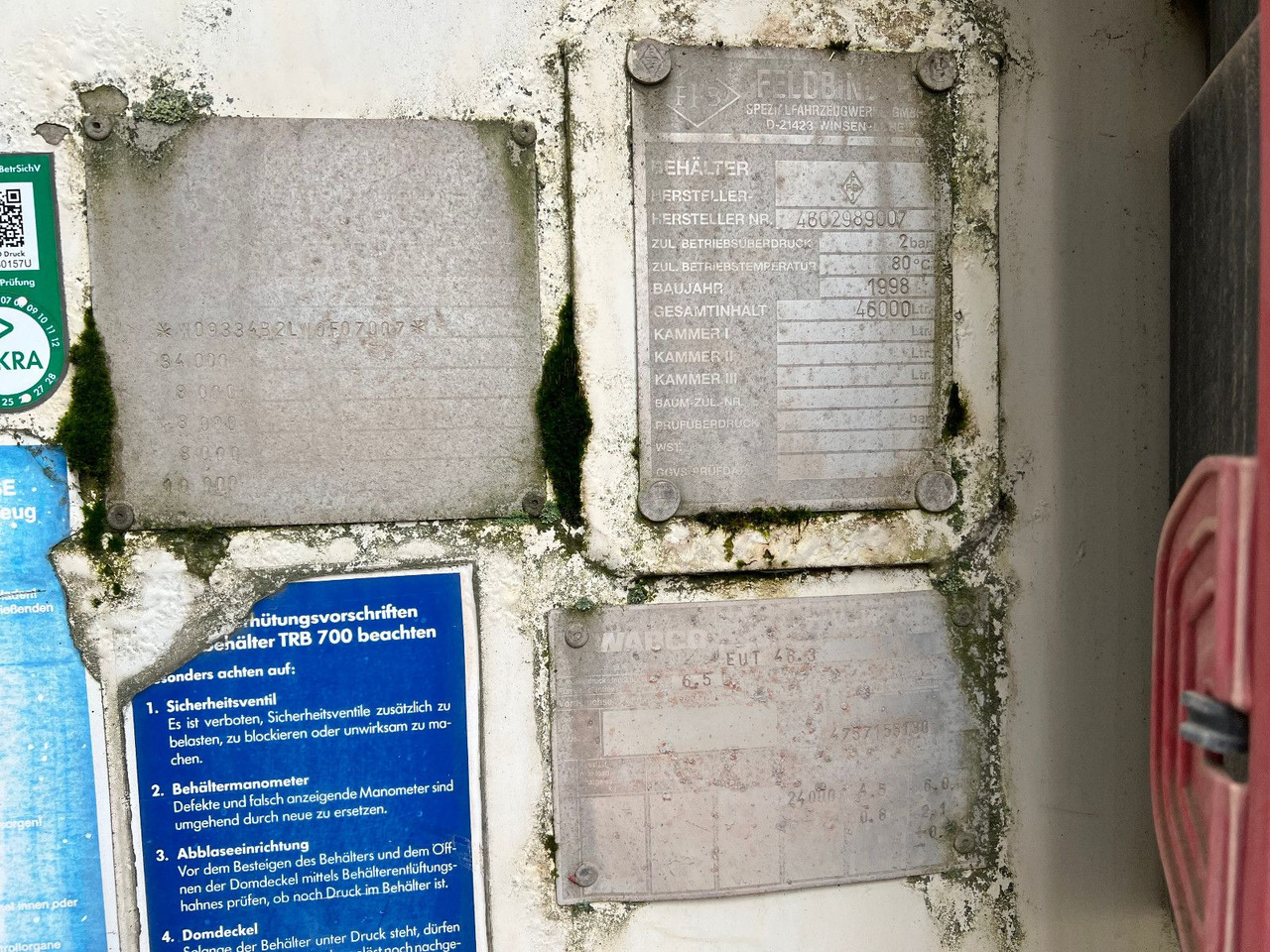 Feldbinder EUT 46,3 - Полуприколка силос: слика 5 Feldbinder EUT 46,3 - Полуприколка силос: слика 5