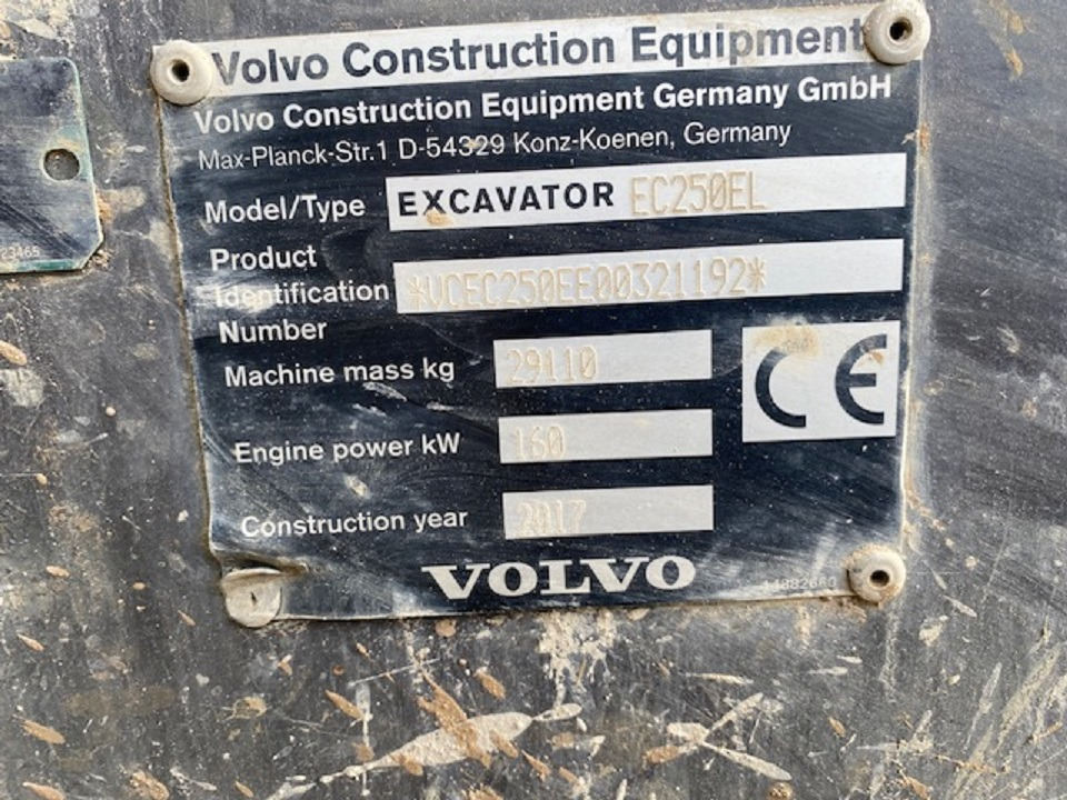 VOLVO EC250EL - Багер за уривање: слика 5 VOLVO EC250EL - Багер за уривање: слика 5
