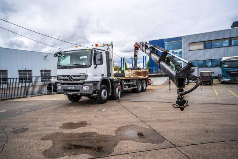 Mercedes ACTROS 3241-MP3 +PALFINGER 26 t/m-5XHYDR. - Камион со платформа, Камион со кран: слика 1 Mercedes ACTROS 3241-MP3 +PALFINGER 26 t/m-5XHYDR. - Камион со платформа, Камион со кран: слика 1