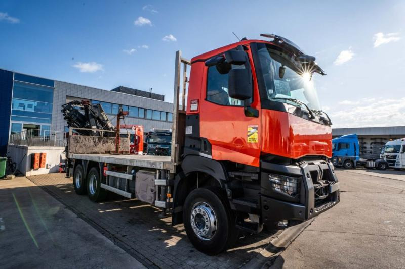 Renault K 380+HIAB 16T/m ( 4 Ext.) - Камион со платформа, Камион со кран: слика 2 Renault K 380+HIAB 16T/m ( 4 Ext.) - Камион со платформа, Камион со кран: слика 2