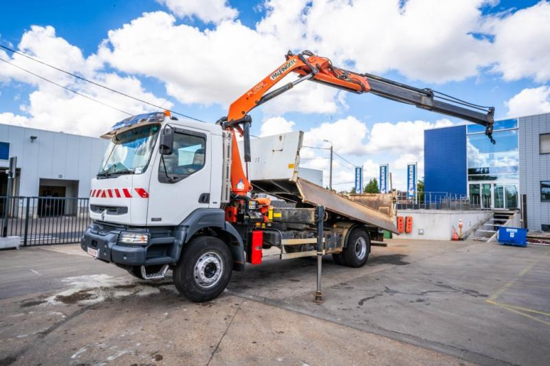 Renault KERAX 320 DCI +BIBENNE+PALFINGER 12Ton/m/2 EXT. - Кипер, Камион со кран: слика 1 Renault KERAX 320 DCI +BIBENNE+PALFINGER 12Ton/m/2 EXT. - Кипер, Камион со кран: слика 1