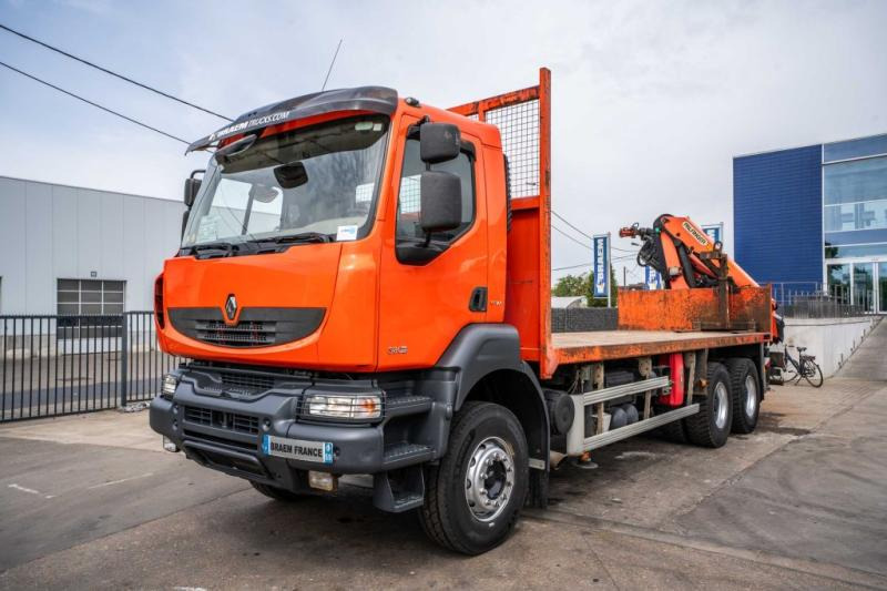 Renault KERAX 380 DXI-6X4+PALFINGER 18 T/m + 4 EXT - Камион со платформа, Камион со кран: слика 2 Renault KERAX 380 DXI-6X4+PALFINGER 18 T/m + 4 EXT - Камион со платформа, Камион со кран: слика 2